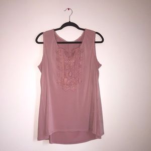 Westport sleeveless blouse high low